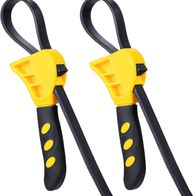 Bandschlüssel 2 Stück Universal Gummi Rohrzange, 6" Ölfilterschlüssel