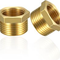 2 Stück Messing Reduzierstück 3/4 auf 1/2 Zoll adapter
