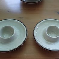 Eierbecher mit Ablage 3er-Set Thomas Family Mocca, Keramik