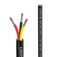 5Meter Elektrischer Draht Kabel 3 adrig kabel Verlängerungskabel UL2464