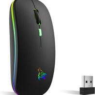Maus Kabellos, 2,4 GHz-USB funkmaus, Bluetooth Maus, 1600 DPI Optical