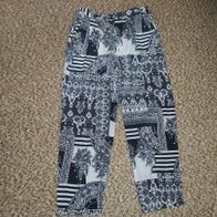 Damen Sommer Hose mehrfarbig mit Muster Reutter