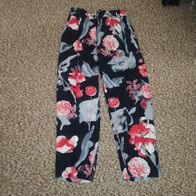 Sommer Hose mehrfarbig mit Muster