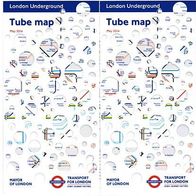 London Plan Map Tube U-Bahn Underground Taschenausgabe akt. 2 Stück 05/2014 RAR