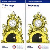 London Plan Map Tube U-Bahn Underground Taschenausgabe akt. 2 Stück 05/2015