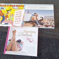 Tchibo / TCM- 3 Compilation CDs (Summer Classics, Rock N Roll Party, Sunday Ballads)