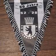 Alter Wimpel 50 Jahre SG Blankenburg e.V. Berlin 1952-2002 Fußballwimpel Vintage