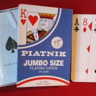 Zaubertrick Riesenkarten Piatnik Junbo Size 54 Karten und Trick-Karten-Set