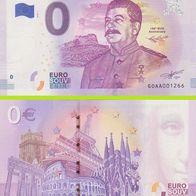 0 Euro Schein Gori - J. V. Stalin 1878 - 2018 GOAA 2018-1 selten Nr 1276