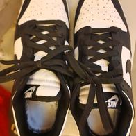 Mens nike dunk low retro white black panda uk 8 eu 43 sneakers
