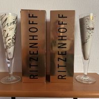 Ritzenhoff - 2 x "CHAMPUS-Glas" 1070066 Zwischenraum + 1070192 Alice Wilson OVP!