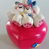 Diddl Schmuckdose Figur Diddl & Diddlina auf Herz aus Sammlung *