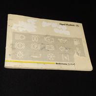 Betriebsanleitung für Opel Kadett E