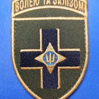 Aufnäher mit Klett Militär Patch 28. Mechanisierte Brigade Ukraine ARMY Gelb