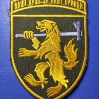 Vielfraß Aufnäher Klett Militär Patch 68. Jägerbrigade Ukraine Ärmelabzeichen Gelb