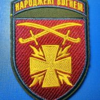 Aufnäher Klett Militär Patch 115. Mechanisierte Brigade Ukraine Ärmelabzeichen Rot