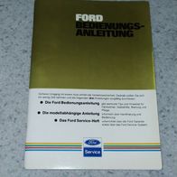 Ford Bedienungsanleitung