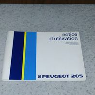 Peugeot 205 Bedienungsanleitung