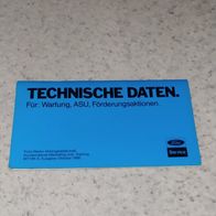 Technische Daten für alte Ford Modelle (2)