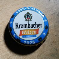 Kronkorken Krombacher Cash Korken 2025 Weizen alkoholfrei