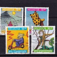 Schweiz MiNr. 1772-1775 Pro Juventute komplett gestempelt zur Auswahl M€ 7,00 #I147af