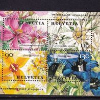 Schweiz Block 31 MiNr. 1762-1765 Blumen gestempelt M€ 6,50 #609g