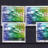 Schweiz MiNr. 1715 Radsport UCI gestempelt zur Auswahl M€ 0,80 #I163ef