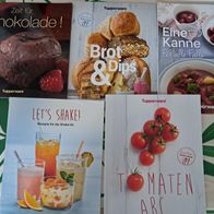 5 Rezepthefte von Tupperware