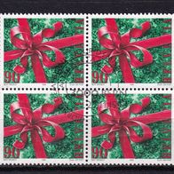 Schweiz MiNr. 1671 Weihnachten Viererblock gestempelt M€ 4,80 #609q