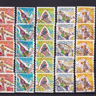 Schweiz MiNr. 1658-1662 Sport kpl. gestempelt zur Auswahl M€ 5,50 #I171af