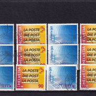 Schweiz MiNr. 1637-1638 Schweiz. Post kpl. gestempelt zur Auswahl M€ 2,40 #I175af