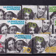 Schweiz MiNr. 1625-1628 Die Post kpl. gestempelt zur Auswahl M€ 2,00 #I175df
