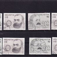 Schweiz MiNr. 1623-1624 Nobelpreis kpl. gestempelt zur Auswahl M€ 3,00 #I172ef