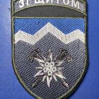 Edelweiß Aufnäher mit Klett Militär Patch 10. Gebirgssturmbrigade Ukraine ARMY 2