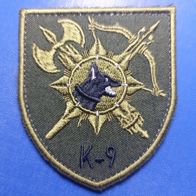 K9 MP Militärpolizei Aufnäher Patch Zentrale Leitung WSP Ukraine Military Police Grün