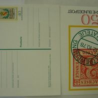 Bund Ganzsache Sonderpostkarte zum Tag der Briefmarke 1978 K16