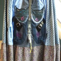 Damen Rock Blau-Grau-Violett-Gelb-Schwarz Gr.46-48-50-52 Einzelexemplar!