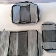 Kofferorganizer Reisetaschenset 3 er Set grau neu Travel Line *