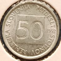 Slowenien - Eslovenia - 50 Stotinov 1992 - Alu - vz / unz