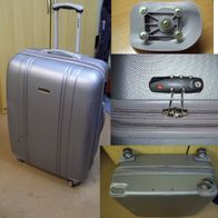 Miami CarryOn XXL Hartschalen Koffer Trolley nur 3 Rollen Doppelzipper H=78cm