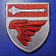 Airborne Aufnäher mit Klett Patch 135. Führungsbataillon Luftsturmtruppen Ukraine Rot