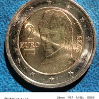 Oesterreich - 2 Euro 2023 - Kursmuenze - fast unzirkuliert im Muenzkartonarton