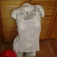 Marc O´Polo Top weiß S = M Baumwolle
