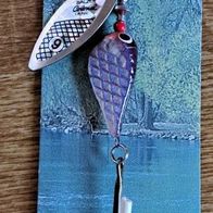 Neu! 2 Colonel Power Shad Balzer Blinker Spinner Farbe: ilber/Violett Gewicht:5g