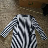 Vintage Damen Jacke schwarz-weiß