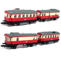 T1 mit S1, DR, Triebzug, hellbeige-rot, DCC, Arnold / Kato / MMB, Ep3, Spur N