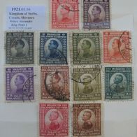 1921, Kingdom of Serbs, Croats and Slovenes, stamp series: Issue Kingdom, 12 pcs