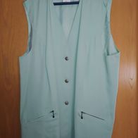 Damen Jacke, ärmellos, mint
