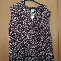 vintage Oberteil Weste Mahagoni neu