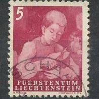 Liechtenstein Mi. Nr. 289 Freimarken - Knabe schneidet Brot o <